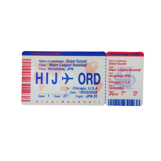 KYOSO × SEIYA SUZUKI FLIGHT TICKET STICKER